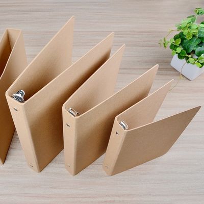 Couche UV A6 A5 Carton de fichier en papier kraft avec anneau lié