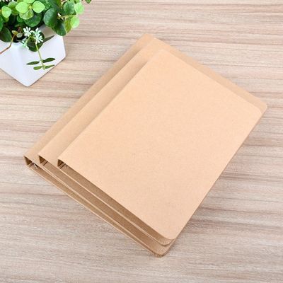 Couche UV A6 A5 Carton de fichier en papier kraft avec anneau lié
