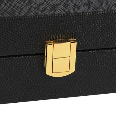 Boîte cadeau en cuir PU pour caviar avec feuille d'or
