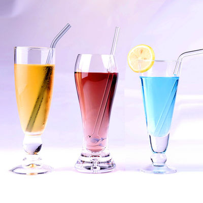 Résistant à la chaleur et à la boisson Borosilicate verre paille écologique