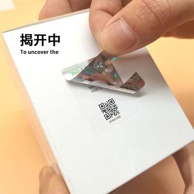 Étiquette anti-contrefaçon électronique avec code QR étanche à l'eau