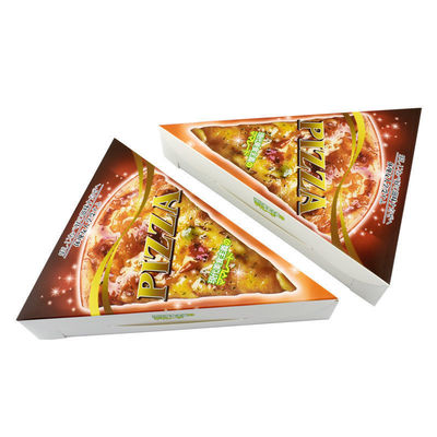 Boîte d'emballage alimentaire en papier Laminaison PE à l'intérieur pour tranche de pizza